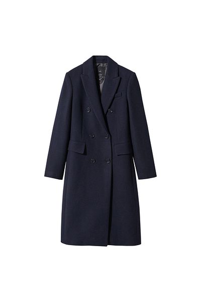 MANGO Woman Palton albastru de damă47850096