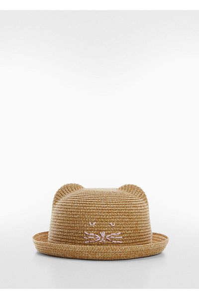 MANGO Woman Baby Girl Sand Hat 47095944