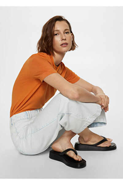 MANGO Woman Kadın Kırık Beyaz Jeans 37191271
