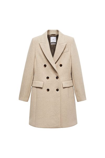 MANGO Tan Women's Coat 57015141