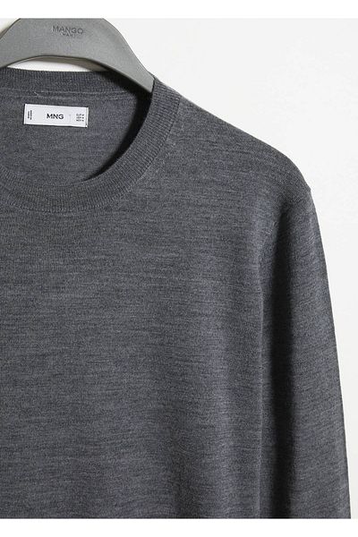 MANGO Men's Gray Sweater - Model57055993