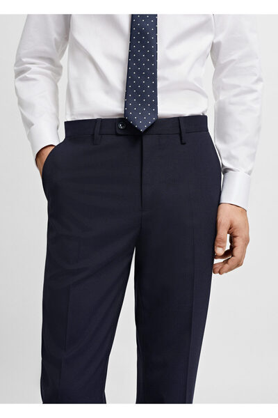 MANGO Woman Lacivert Erkek  Pantolon 67150013