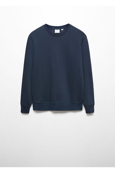 MANGO Woman Ανδρικό φούτερ Navy Blue 57966007