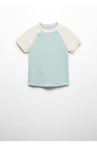 MANGO Woman Tricou pentru femei albastru noapte 67007933