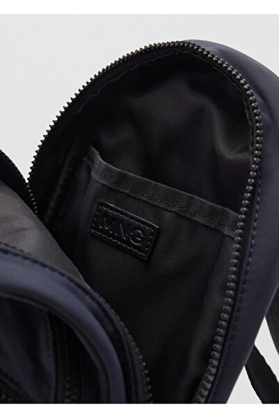 MANGO Woman Erkek Lacivert El Çantası 67096729