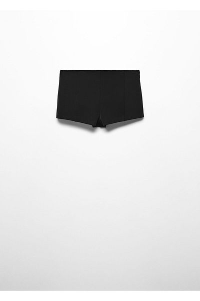 MANGO Woman Black Women's Shorts & Bermuda 67083696