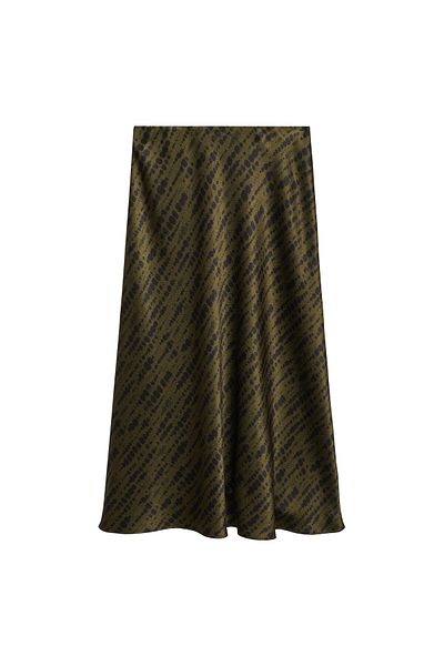 MANGO Woman Spódnica damska khaki 67060465