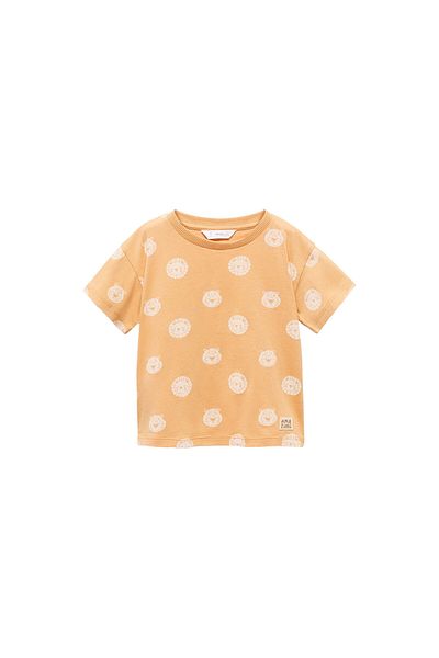 MANGO Woman Baby Boy Earth Color T-Shirt 67006025