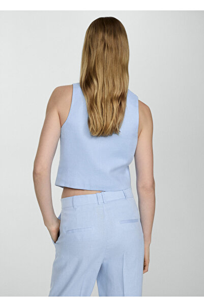 MANGO Woman Gök mavisi Kadın  Yelek 67967112
