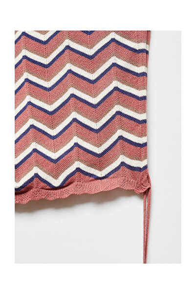 MANGO Kids Asymmetric knit sweater