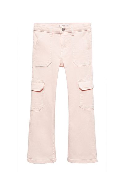 MANGO Woman Pasztell rózsaszín lány farmernadrág 67013275