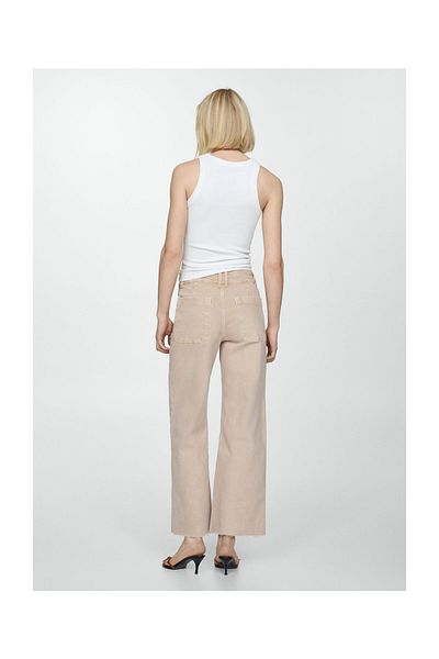 MANGO Woman Catherin High-Rise-Culotte-Jeans