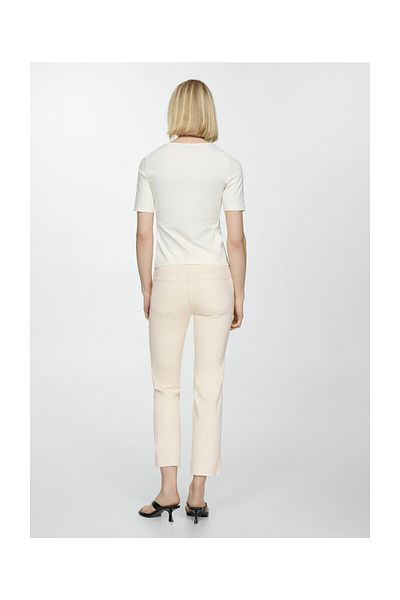 MANGO Woman Sienna ausgestellte Cropped-Jeans