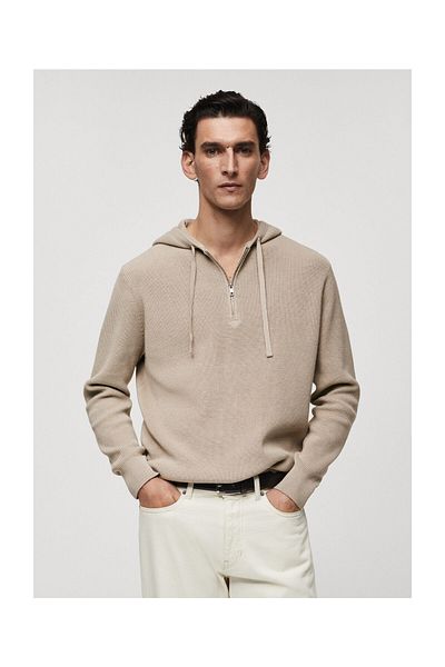 MANGO Tan Men's Cardigan 67064450