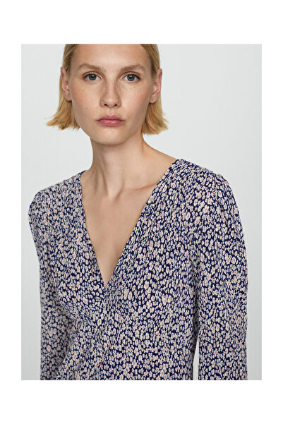 MANGO Woman Virágmintás ruha