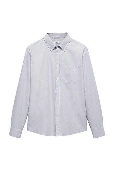 MANGO Man 100% bavlna kodak pruhovaná košile