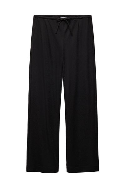 MANGO Woman Široké kalhoty s elastickým pasem