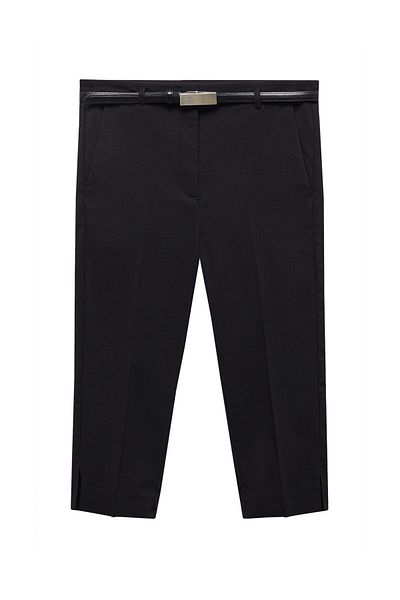 MANGO Woman Capri kalhoty s páskem
