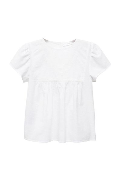 MANGO Kids Vyšívaná halenka Plumeti