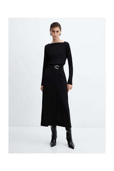 MANGO Woman T-Shirt aus Baumwolle mit U-Boot-Ausschnitt