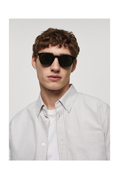 MANGO Man 100% bavlna kodak pruhovaná košile