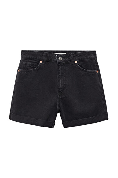 MANGO Woman Džínové šortky ve střihu pro maminky