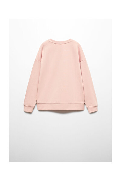 MANGO Kids Cotton-blend message sweatshirt