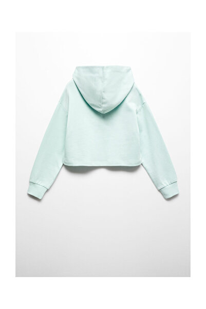 MANGO Kids Ustřižená mikina se vzkazem