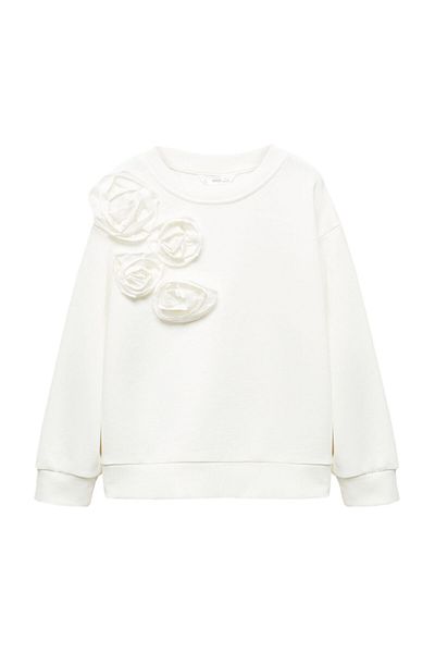 MANGO Kids Mikina s embosovanými květinami
