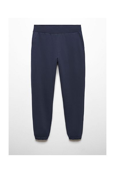 MANGO Man Βαμβακερό παντελόνι σε στυλ jogger