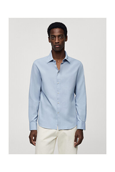 MANGO Man Cămașă slim-fit din bumbac structurat