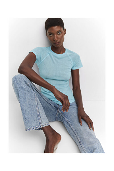 MANGO Woman Tričko s detailem švu