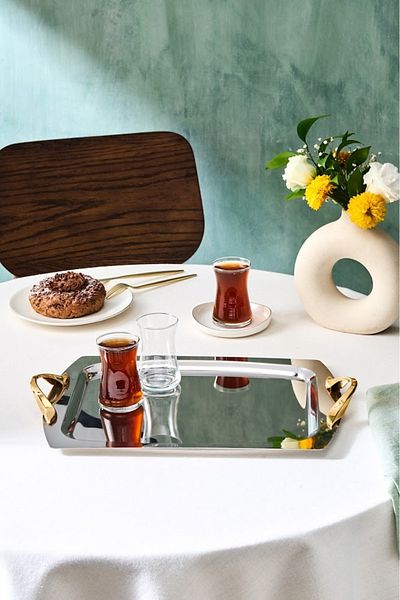 Karaca Plata Rectangular Steel Tray 40 cm