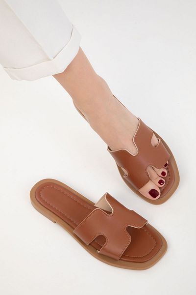 SOHO Tan Women's Slippers 20343