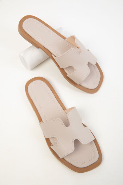 SOHO Béžové dámské pantofle 20343