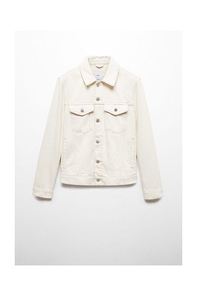 MANGO Man Pocketed denim jacket