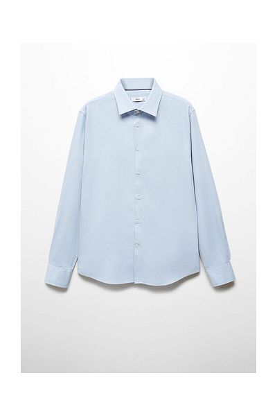 MANGO Man Slim-fit cotton structured shirt