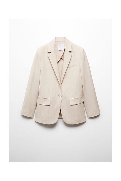 MANGO Woman Blazer costum cu dungi