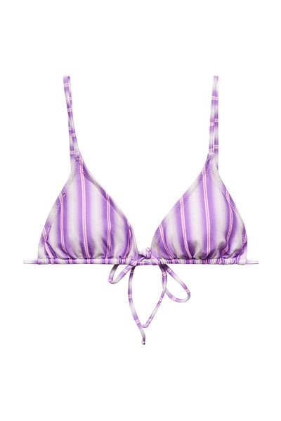MANGO Woman Striped bikini top