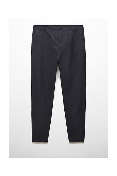 MANGO Man 100% slim-fit cotton trousers
