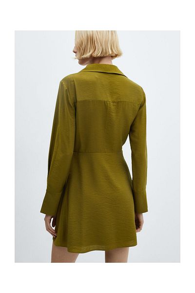 MANGO Woman Bow wrap dress