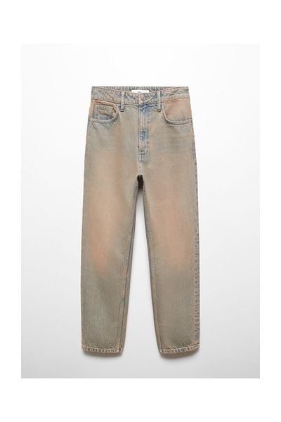 MANGO Woman Blugi Mom2000 cu talie mare
