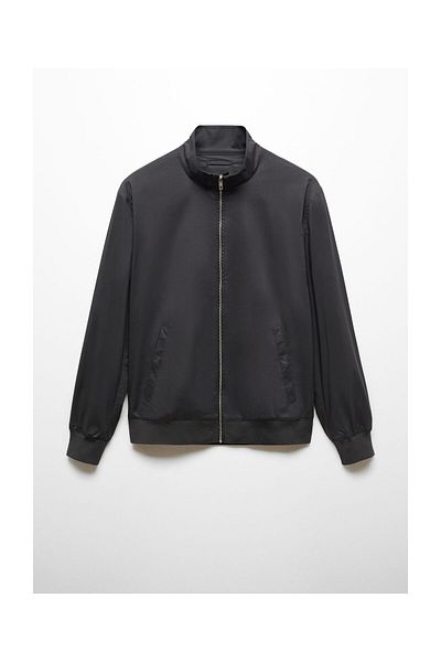 MANGO Man Stretch cotton jacket with zip