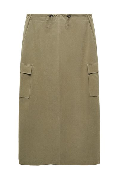 MANGO Woman Midi-skirt with cargo pockets