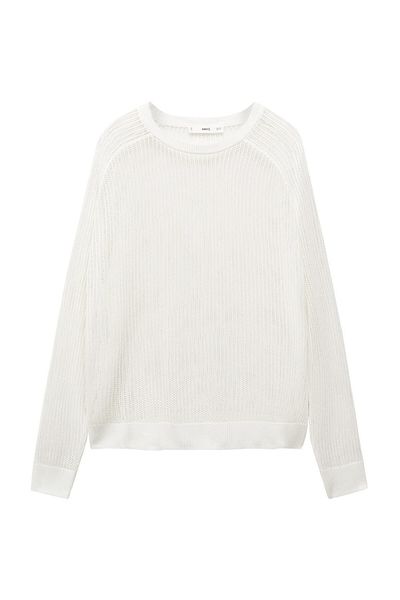 MANGO Woman Semi-transparent knitted sweater