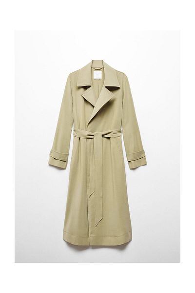 MANGO Woman Trench fluid cu rever