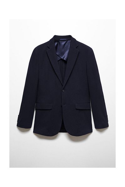MANGO Man Structured slim fit cotton blazer
