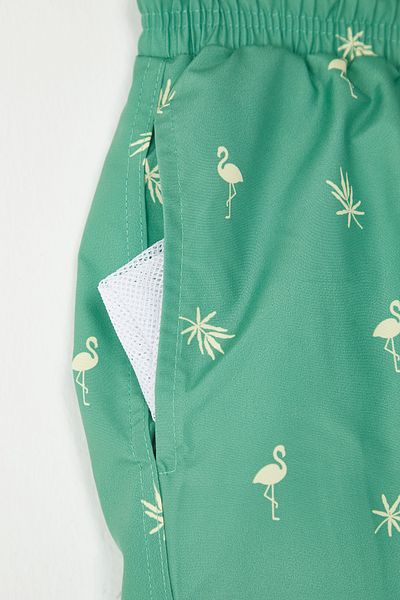 Trendyol Collection Grüne reguläre Herren-Badeshorts TMNSS21DS0021