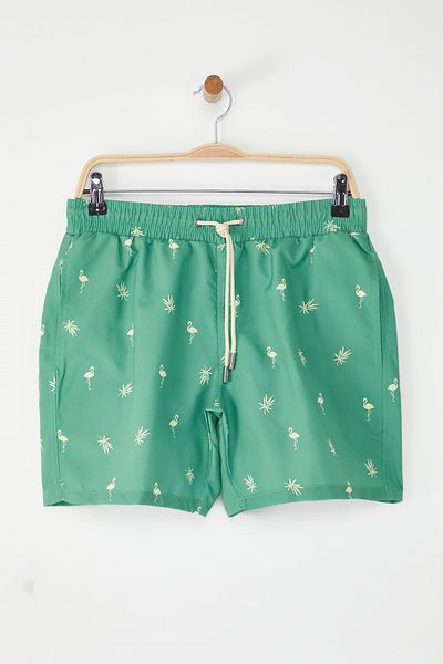 Trendyol Collection Grüne reguläre Herren-Badeshorts TMNSS21DS0021