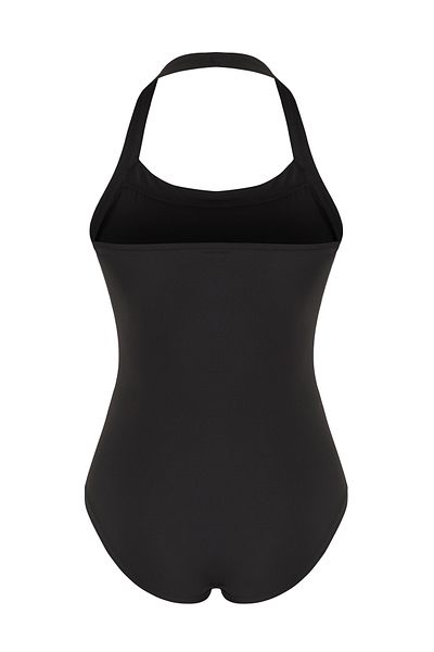 Trendyol Collection Schwarzer, schmaler Neckholder-Strickbody mit quadratischem Ausschnitt TWOSS25BD00019